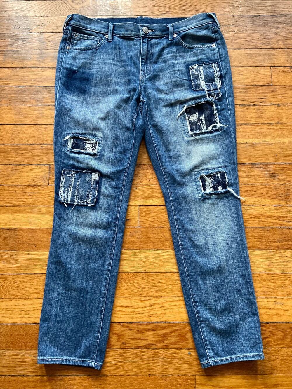 TRUE RELIGION 'Cameron' Slim Boyfriend Jeans sz 30 (actual 35W)
